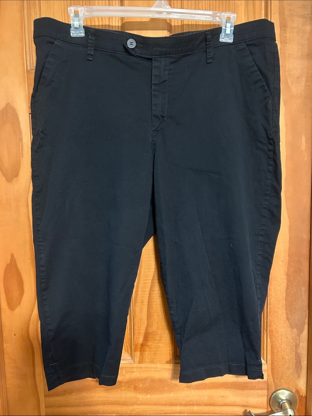 Riders by Lee Black Straight Cropped Pants